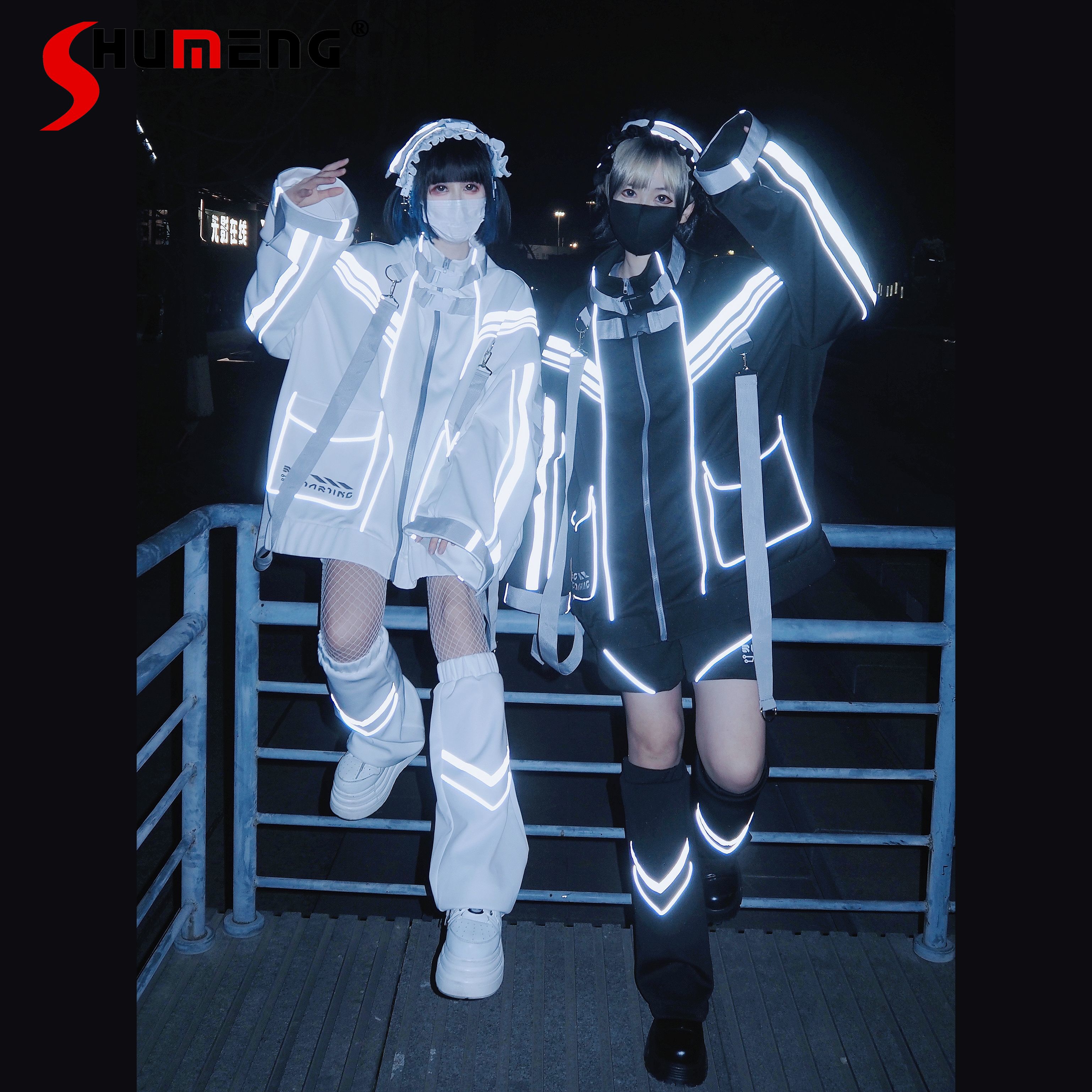 Sportbekleidung-Mantel Ich bin japanischen Stil neue Original y2k Bergwerk Paar sub reflektierende verlieren Mantel Frauen