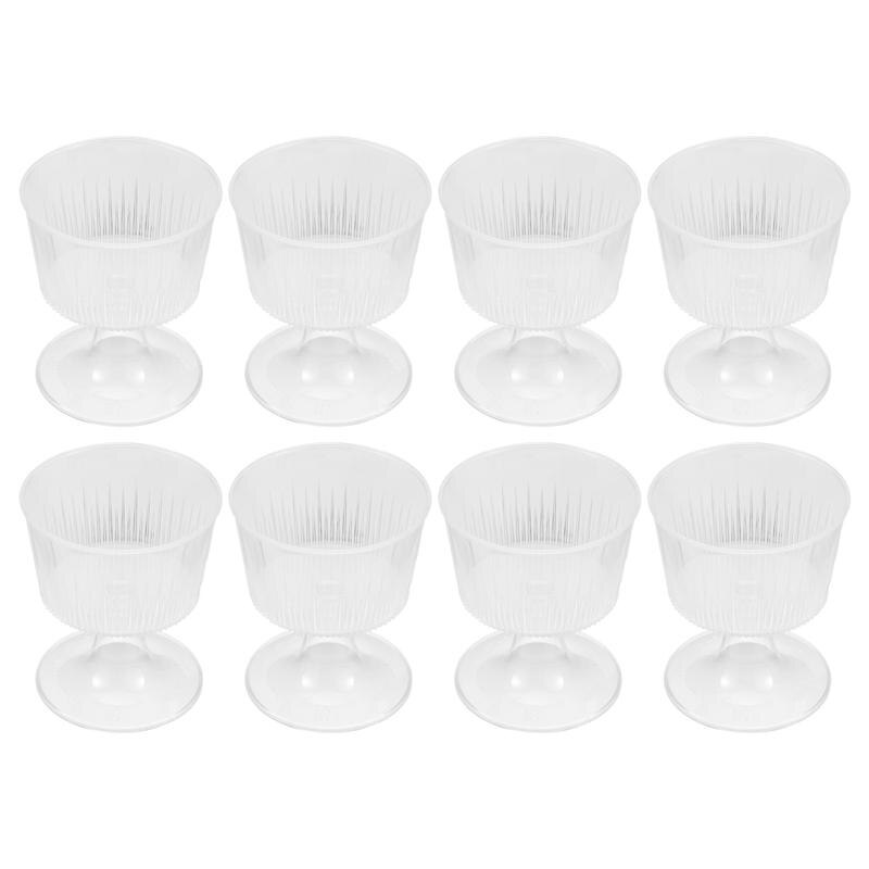 1 Set Handig Praktische Veilig Multipurpose Pudding Cups Ijs Bekers Plastic Bekers Voor Party