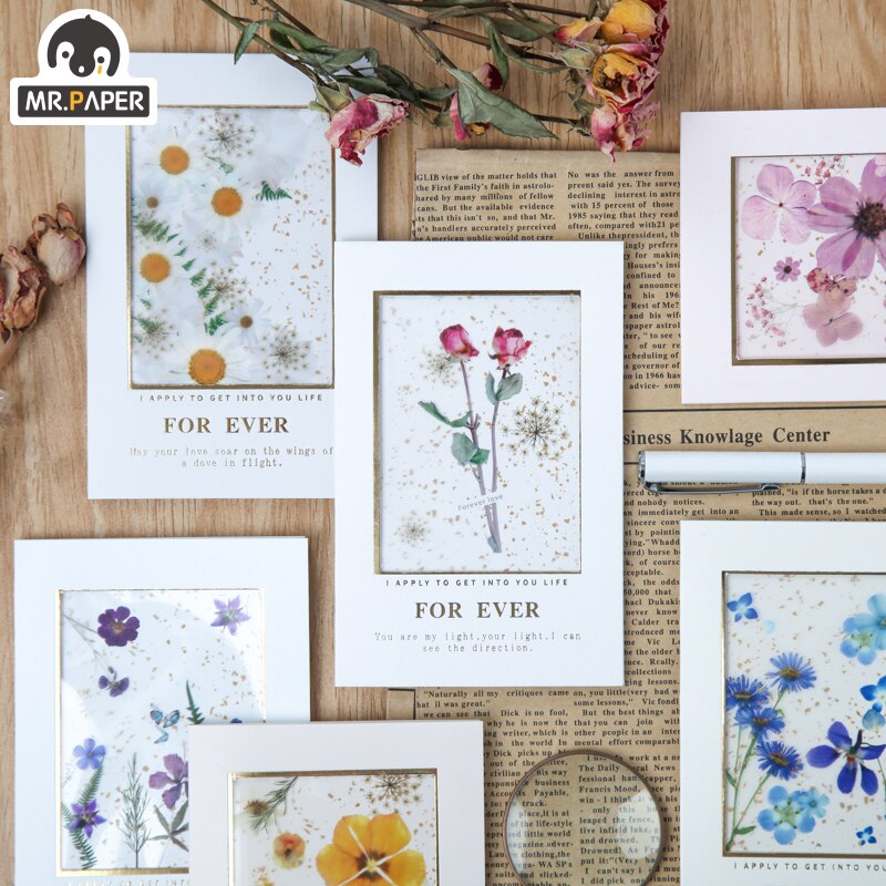 Mr.paper 6 Designs 4 Pcs/set Eternal Series Plant ... – Grandado