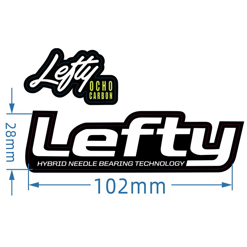 links Ocho XC Gabel Aufkleber für MTB Mountainbike Fahrrad Radfahren Decals