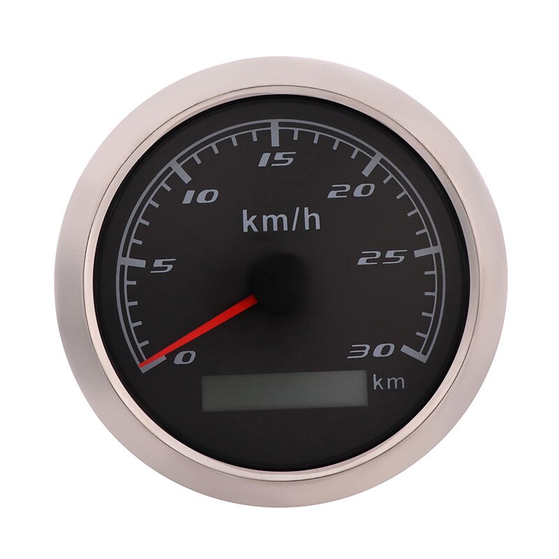 85mm hastighetsmätare digital hastighetsmätare 30km/ h vägmätare utan gps-antenn passar för bil motorcykel marin båt bil: Bs