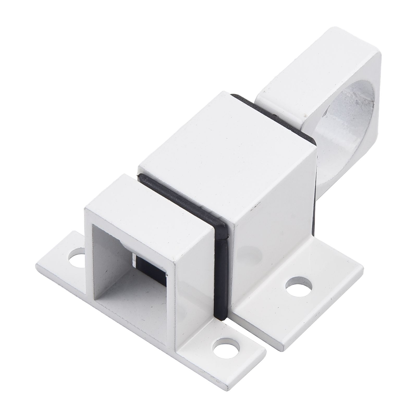 Pestillo de puerta de cierre automático, pestillo de aleación de aluminio, anillo de tracción, perno de puerta de rebote de resorte para pestillo de seguridad de puerta de ventana: YELLOW
