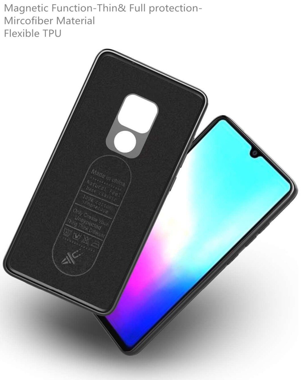 Magnetische Auto Halter Fall Für Huawei Mate 20 Weiche TPU Silikon Magnet Fall Für Huawei Mate 20 Pro P30 PRO bauen-in Metall Platte