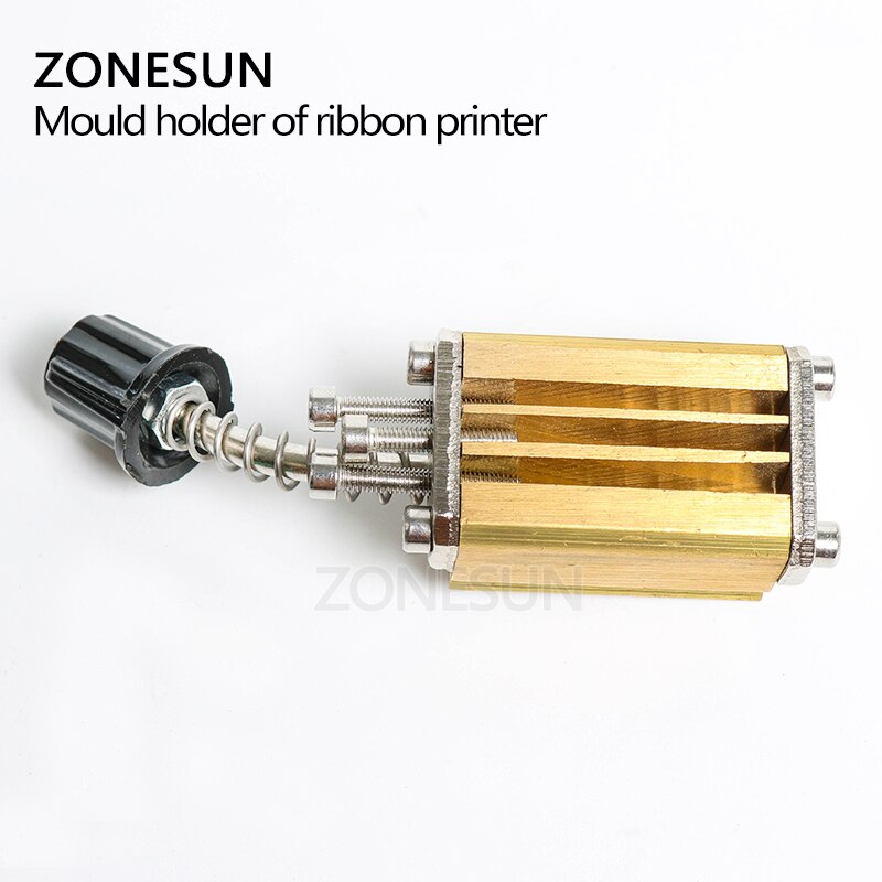 ZONESUN Mould holder of ribbon printer LT-50D coding device heat head of stamping printer heat block of printer letter die cave