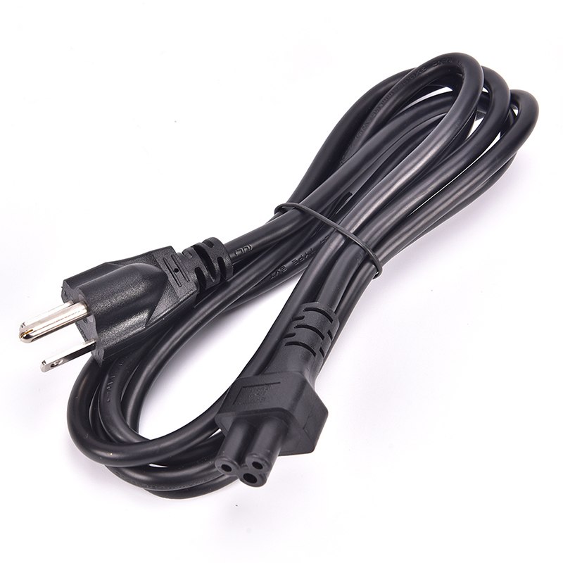 3 Prong Computer AC Adapter Lead 3 Pin Power Cords Cable Power Adapter Extension Cords Cable USA US Plug