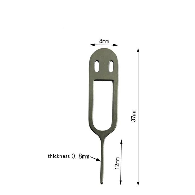 Anti-Verloren Telefoon Sleutel Tool Verwijdering Kaart Pin Kaart Naald Pin Uitwerpen Pin Houder Met Case Eject Pin Sim kaart Lade Ejector