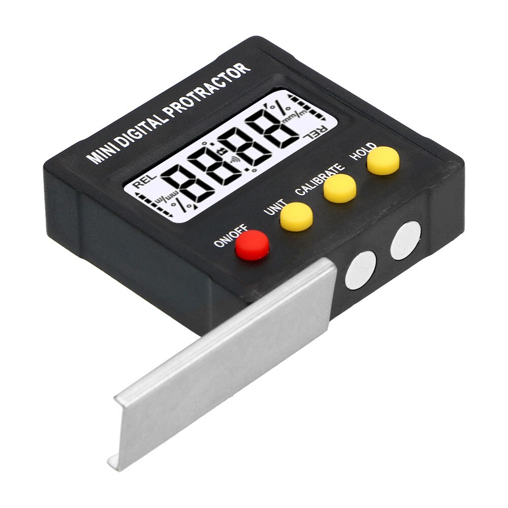 360 Degree Mini Digital Protractor Inclinometer Electronic Level Box Magnetic BaseDigital Angle Finder Bevel Box