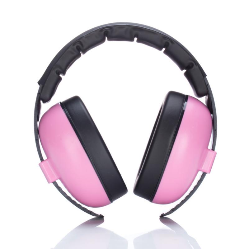 1pcs Baby Ear Protection Baby Noise Earmuffs Noise Reduction Ear Defenders Earmuff For Child Adjustable Ear Muffs Baby Products: Pink