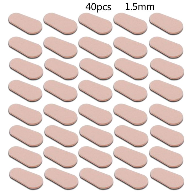 Plaquettes nasales en mousse souple autocollante, pour lunettes, antidérapantes, sans maquillage, 40 pièces, Jy06 21: -F-C2