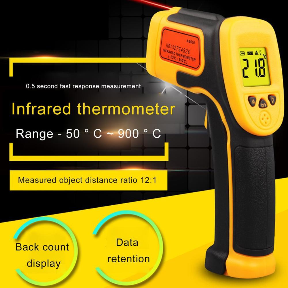 Professionele Lcd Digitale Infrarood Thermometer Elektronische Non-contact Ir Thermometers Temperatuur Gun Meter Voor