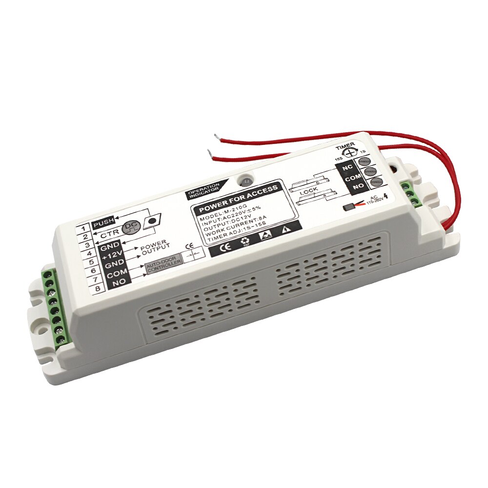 Access Control Power Supply Transformer Door Supplier Adapter Sliding Door Covertor System Auto Door Power DC 12V 8A AC 220V
