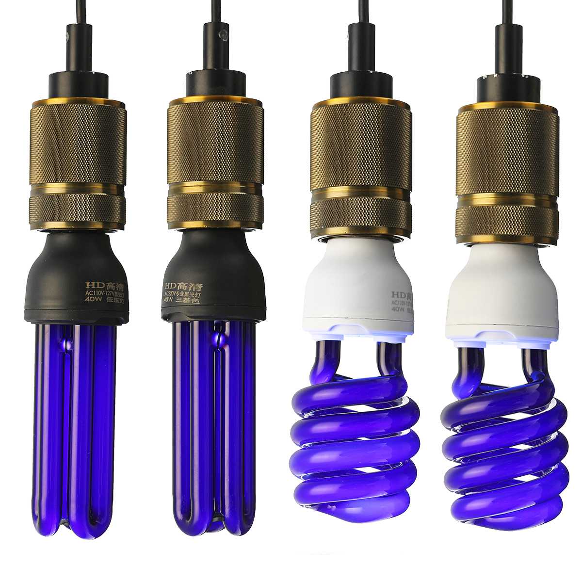 E27 40W UV Ultraviolet Fluorescent Blacklight CFL Light Bulb Nightclub Bar Germicidal Lamp Pest Killing Light AC 110V 220V