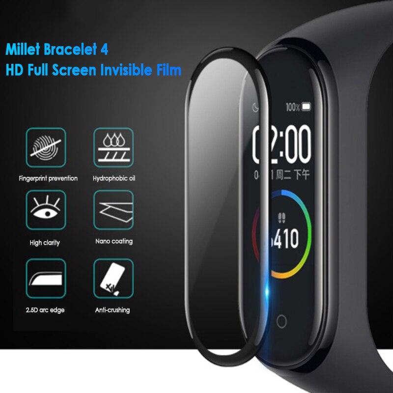 3D Schutz Glas für Xiaomi mi band 5 glas film für Mi band 5 Smart Uhr band 5 Weichen Bildschirm schutz Film Für mi band 5