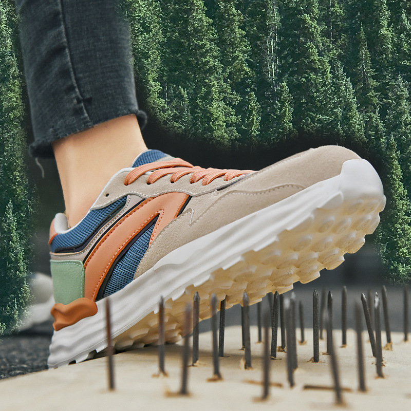Damenschutzschuhe Atmungsaktiv das ganze Jahr über Neue leichte Arbeitsschuhe mit Stahlplatte