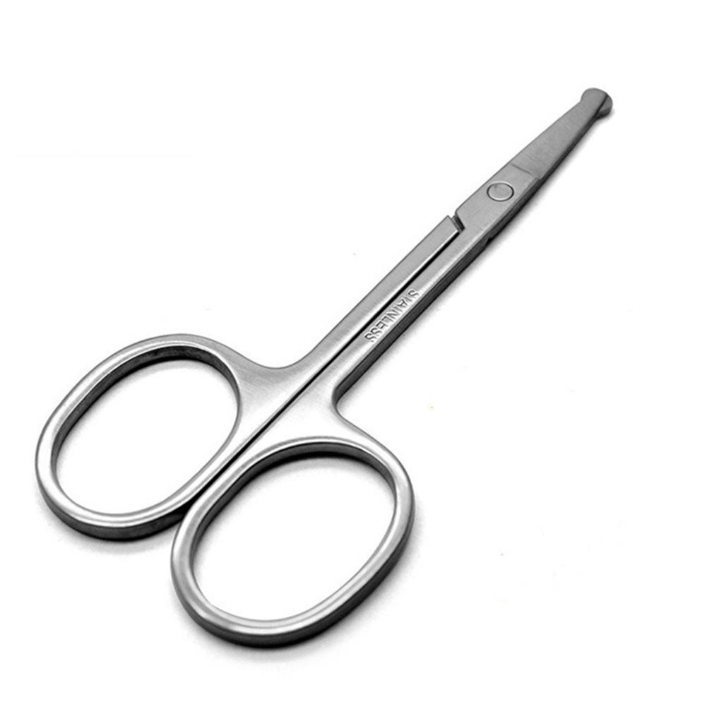 1pc ronde kop veiligheids nagelriem manicure scharen trim tondeuse wenkbrauw kleine vrouwen pincet knippen voor mannen haar  e7 b 8