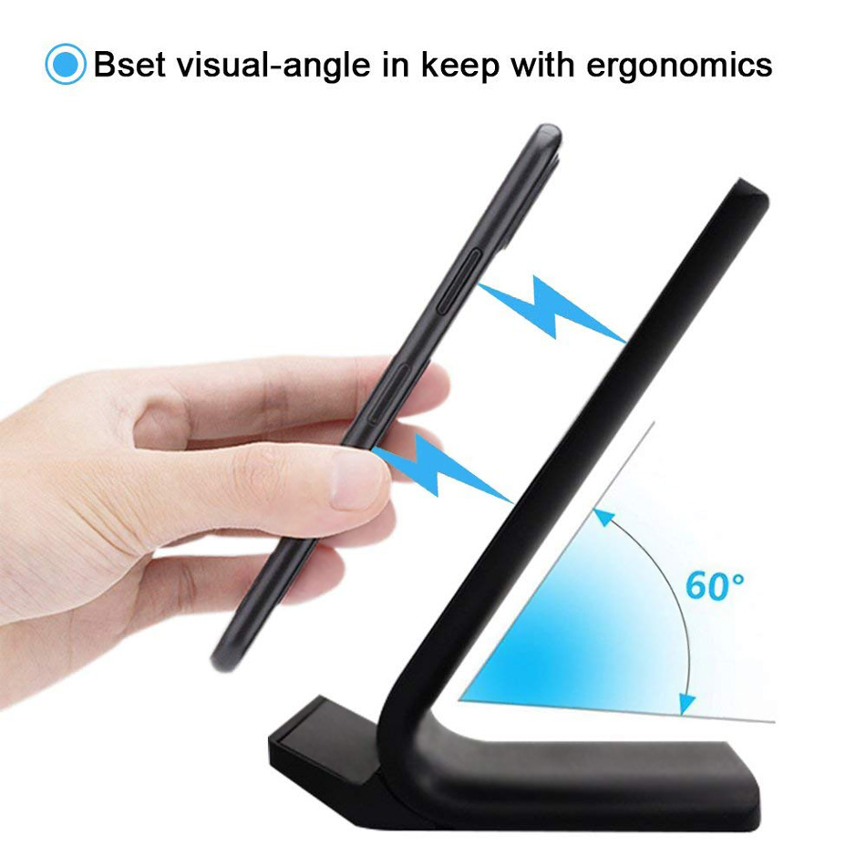KEPHE 10W Qi Wireless Charger For iPhone 12 11 X 8 Fast Charging Holder For Samsung S20 S8 S7 S6 edge Note 8 Phone Fast Charger
