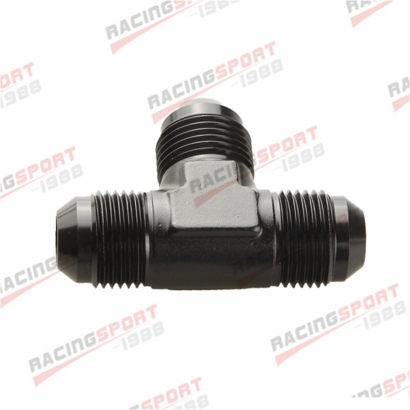 -8 AN AN 8 To 8 AN AN 8 To 8 AN AN -8 Male Tee Fitting T- piece Adapter Black