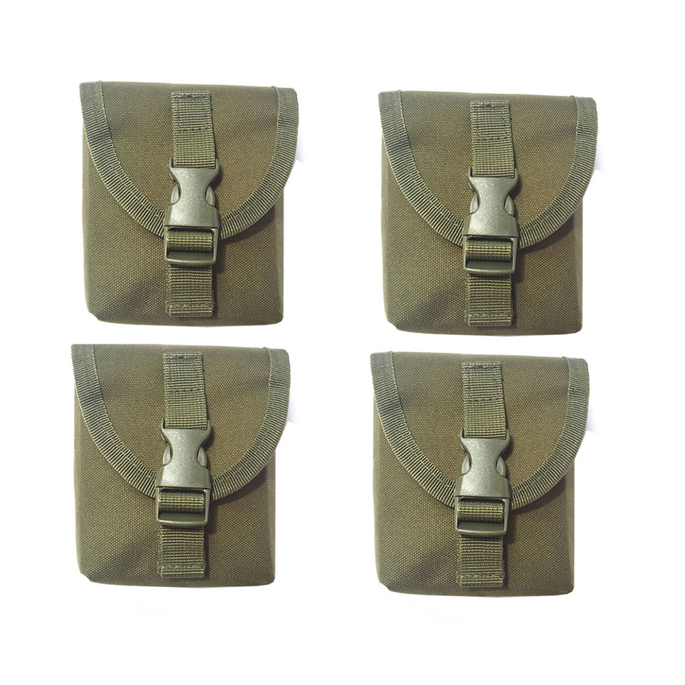 Weight Pocket Pouch with Quick Release Buckles Ballast Trim Counter Weight Pouch for Cave Wreck Scuba Diving: Green 4PC