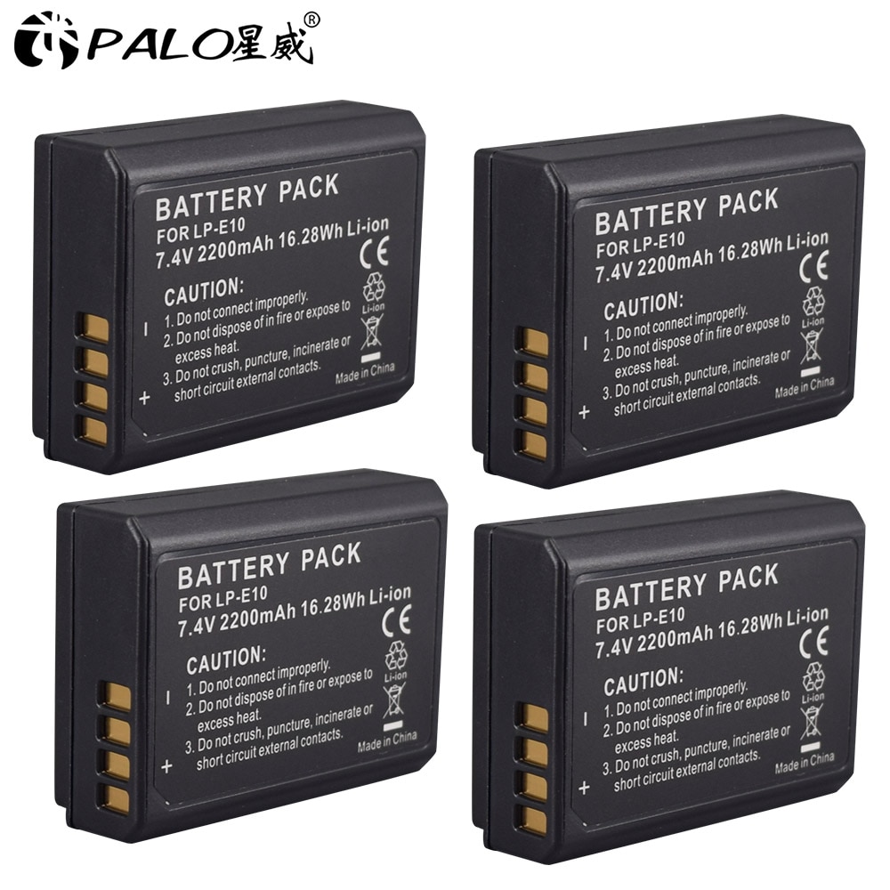Palo LP-E10 Camera Batterij Vervanging Lp E10 LPE10 Batterij Voor Canon 1100D 1200D 4000D Kus X50 X70