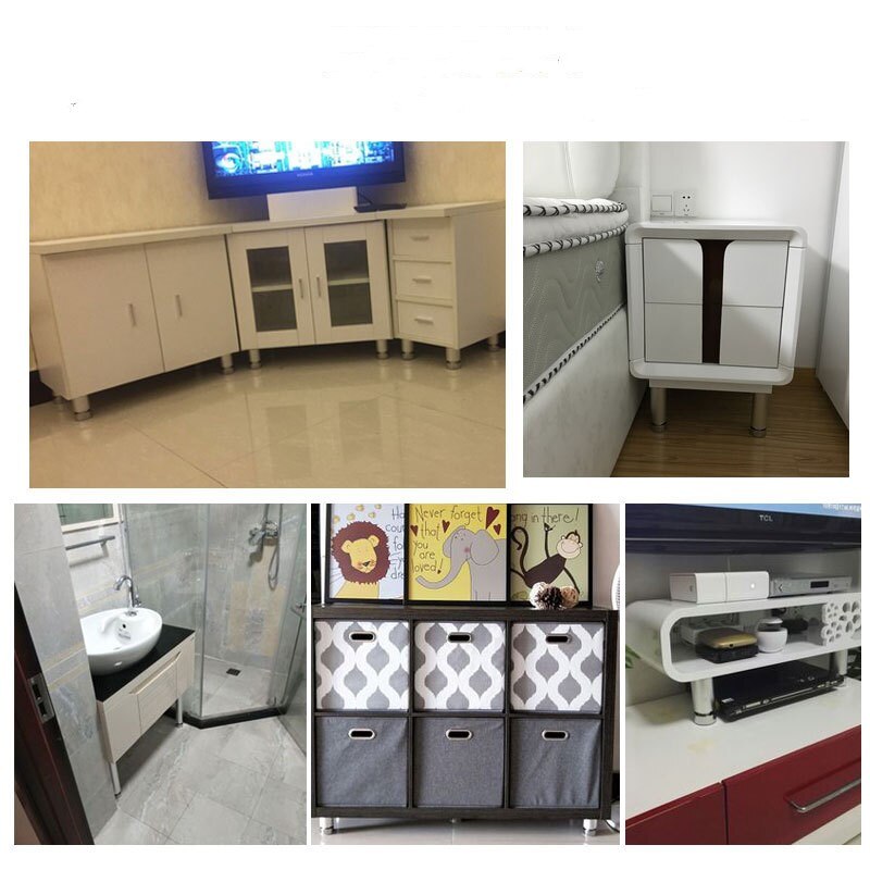 Round cupboard foot aluminum alloy kitchen cabinet furniture foot TV cabinet leg table foot high foot adjustable sofa foot pad s
