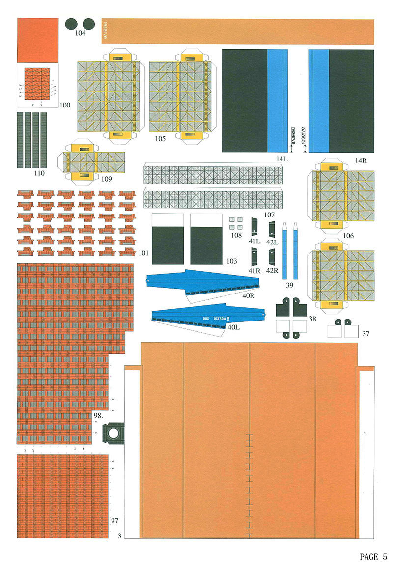 1:400 Polish Ostrow Ii Drijvende Dock Papier Model
