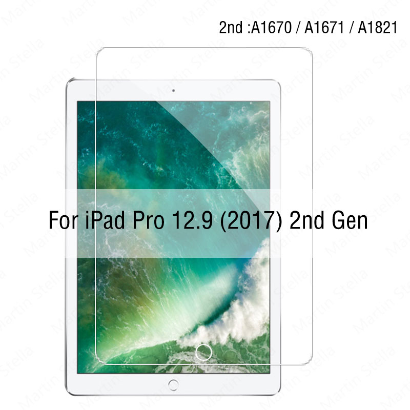 Dla Ipad Mini 6 2021 8.3 9th 9 5 Pro 11 12.9 ochraniacz ekranu ze szkła hartowanego dla Ipad powietrza 4 3 2 2020 10.2 8 8th 6th akcesoria: Pro 12.9 (2017)
