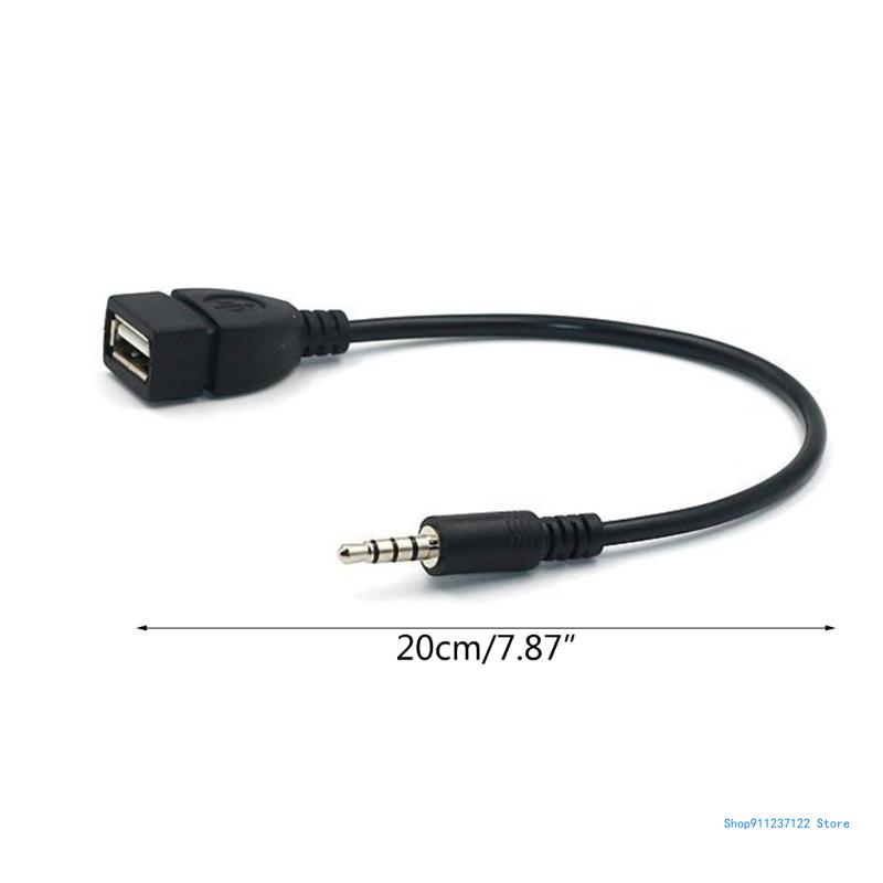 USB-zu-3,5-mm-Klinken-Audio-Adapter, AUX-zu-USB-Adapter, Audio-Musik, Auto-Stereo-Stecker
