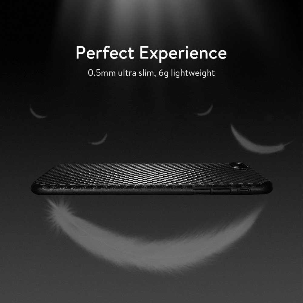 Funda ultrafina de fibra de carbono para iPhone, carcasa suave para iPhone 7 Plus 8 6S Slim PC Phone Capa Coque X para iPhone 6 Plus 8 Plus 6 7 8