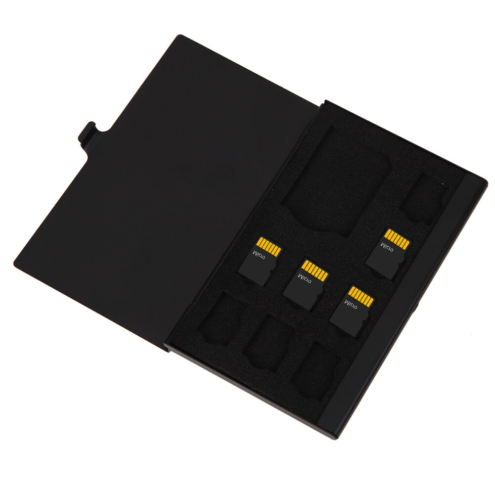 9 in 1 custodia per scheda di memoria portatile monostrato alluminio 1SD + 8TF custodia per scheda di memoria Micro SD custodia protettiva per scheda di memoria