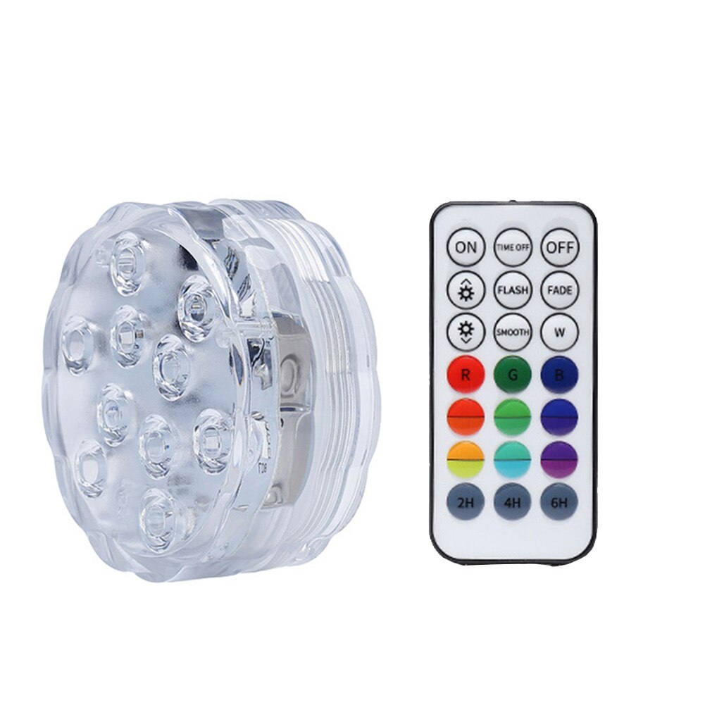 Outdoor Waterdichte Tub Batterij Operated Rgb Party Bad Spa Met Afstandsbediening Home Decor Tuin Vijver Dompelpompen Led Verlichting