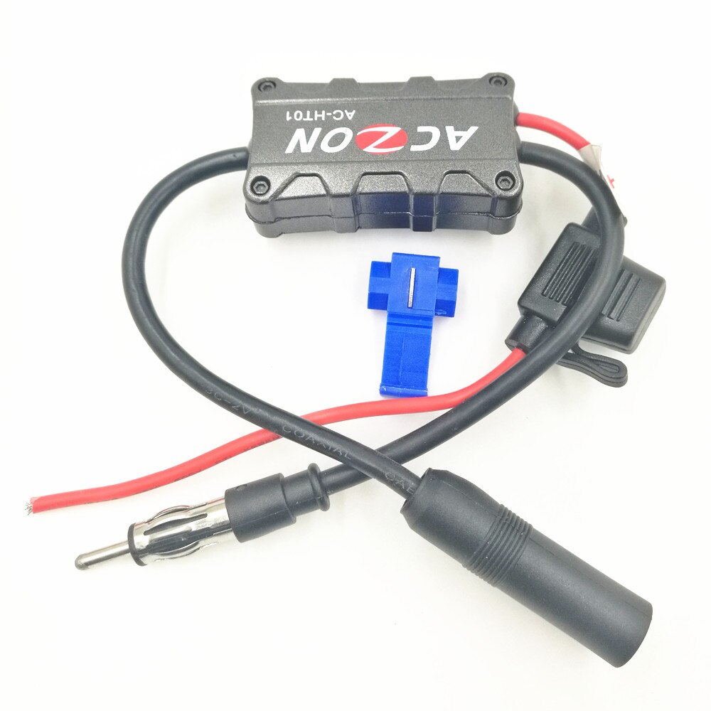 Amplificateur de Signal d'antenne FM pour autoradio pour Stations de Radio AM et FM (6.8)