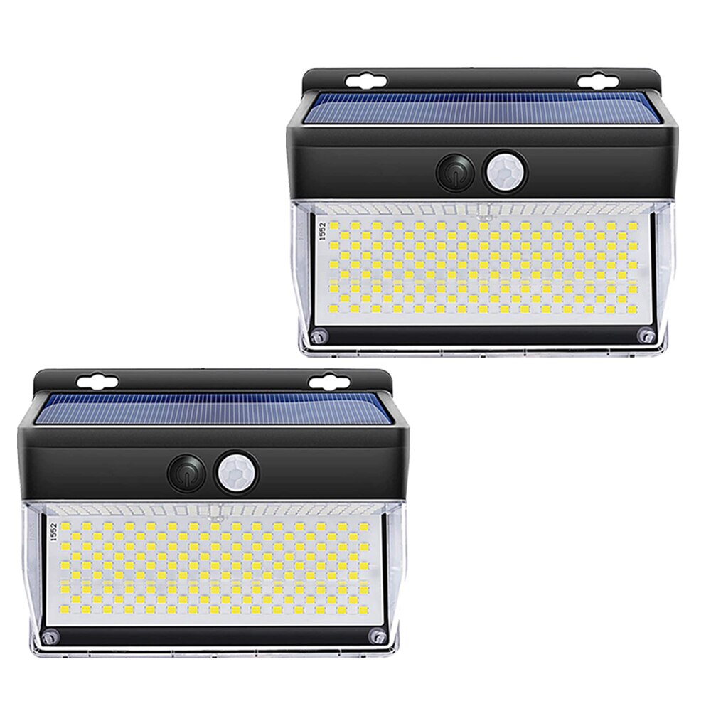 262 LED Solar Wall Light Solar Motion Sensor Lamp Outdoor Garden Light Waterproof IP65 Security Light for Yard Porch Garage Path: 2 pieces