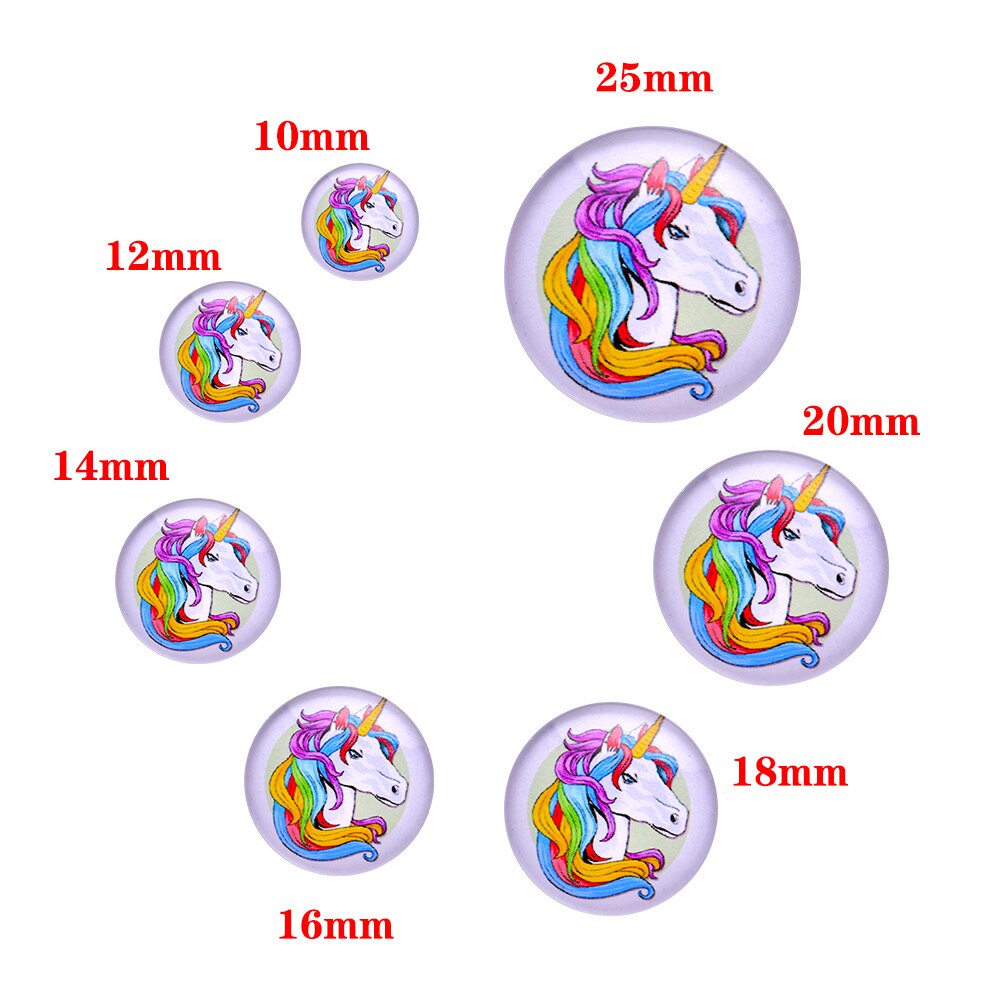 12mm 20 stücke Foto Glas Cabochon Runde Cameo-Set Handgemachte Bases Einstellungen Blau