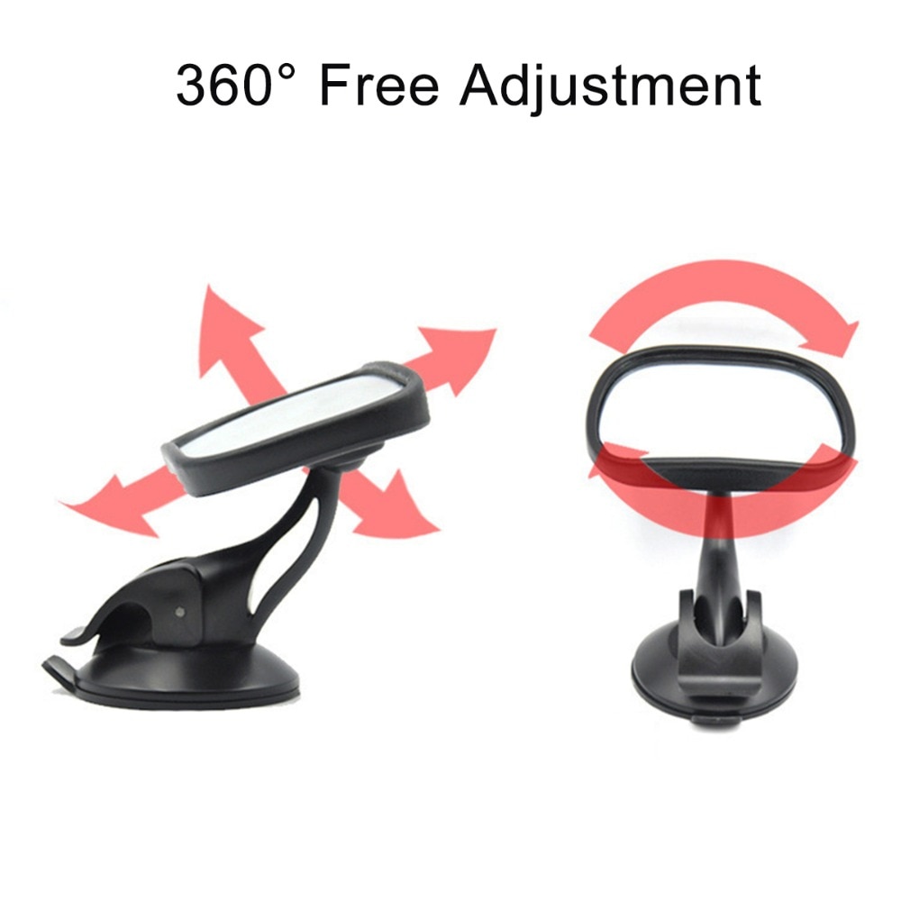 Espejo retrovisor para coche de seguridad de coche asiento de atrás espejo ajustable bebé a ver para espacio trasero infantil Monitor productos para automóviles