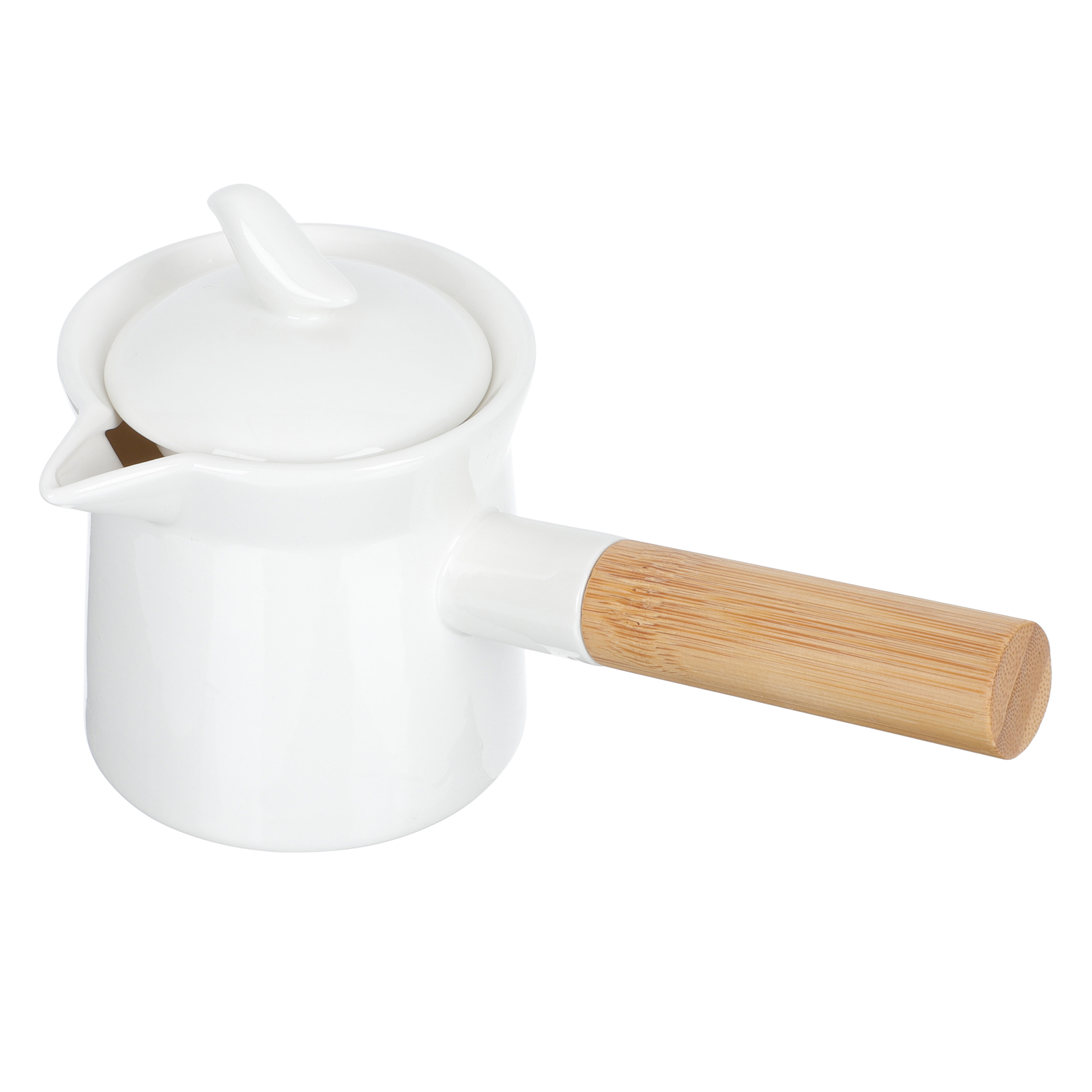 Household Tea Making Pot Coffee Shop Holder Japanese Style Coffee Pot (White): Default Title