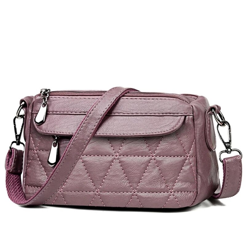 Vintage Zachte Pu Lederen Vrouwen Schoudertassen Luxe Handtassen Kleine Crossbody Tassen Voor Vrouwen Messenger Bag