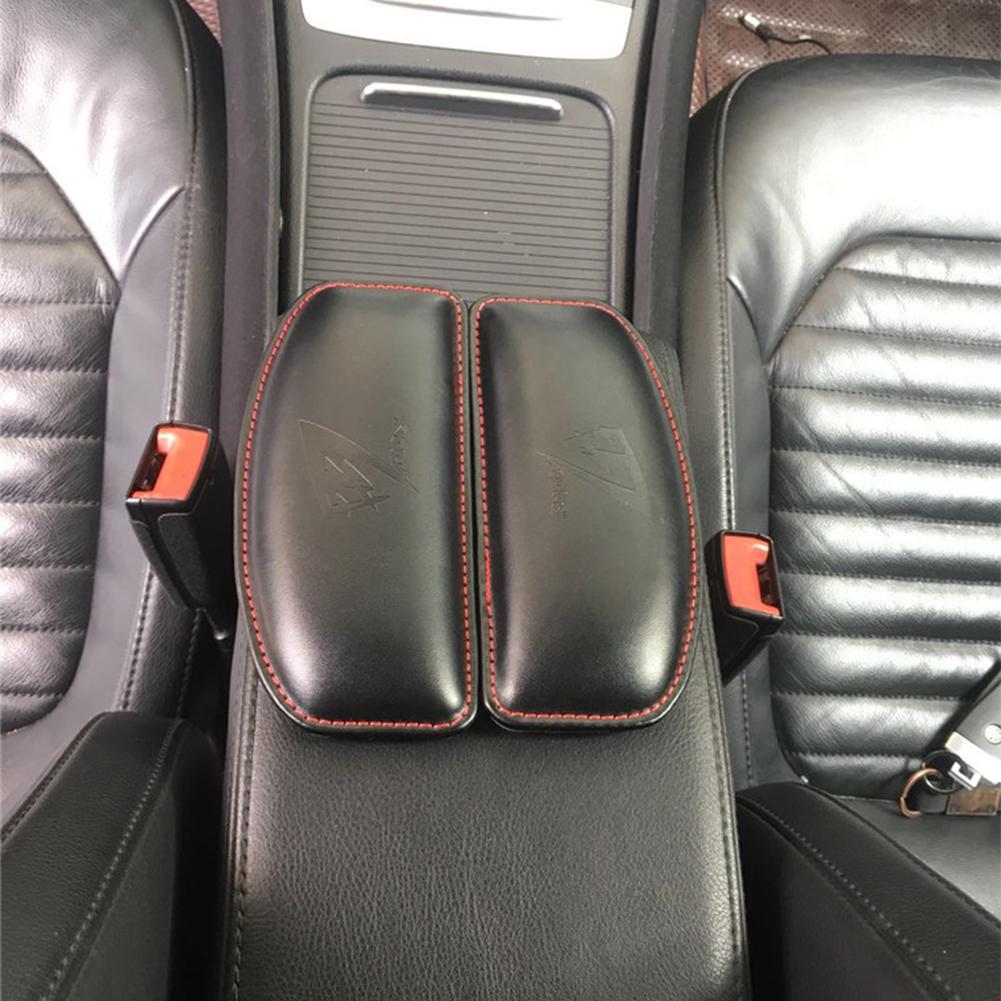 Universal Car Door Armrest Soft Leather Auto Center Armrest Console Box Armrest Seat Protective Pad Mat Car Arm Rest Top Cover