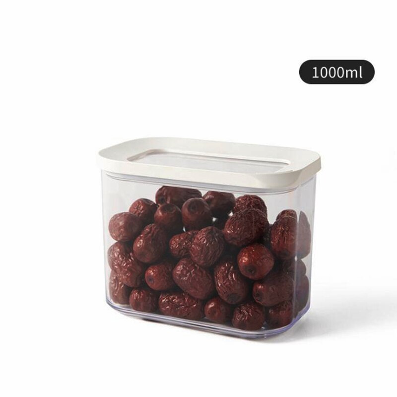 Säilytyslaatikko muovi ruoka sinetti purkki paksunee kovettuu keittiö vastaanottaa astia kosteudenkestävä keittiö kools: 1000ml