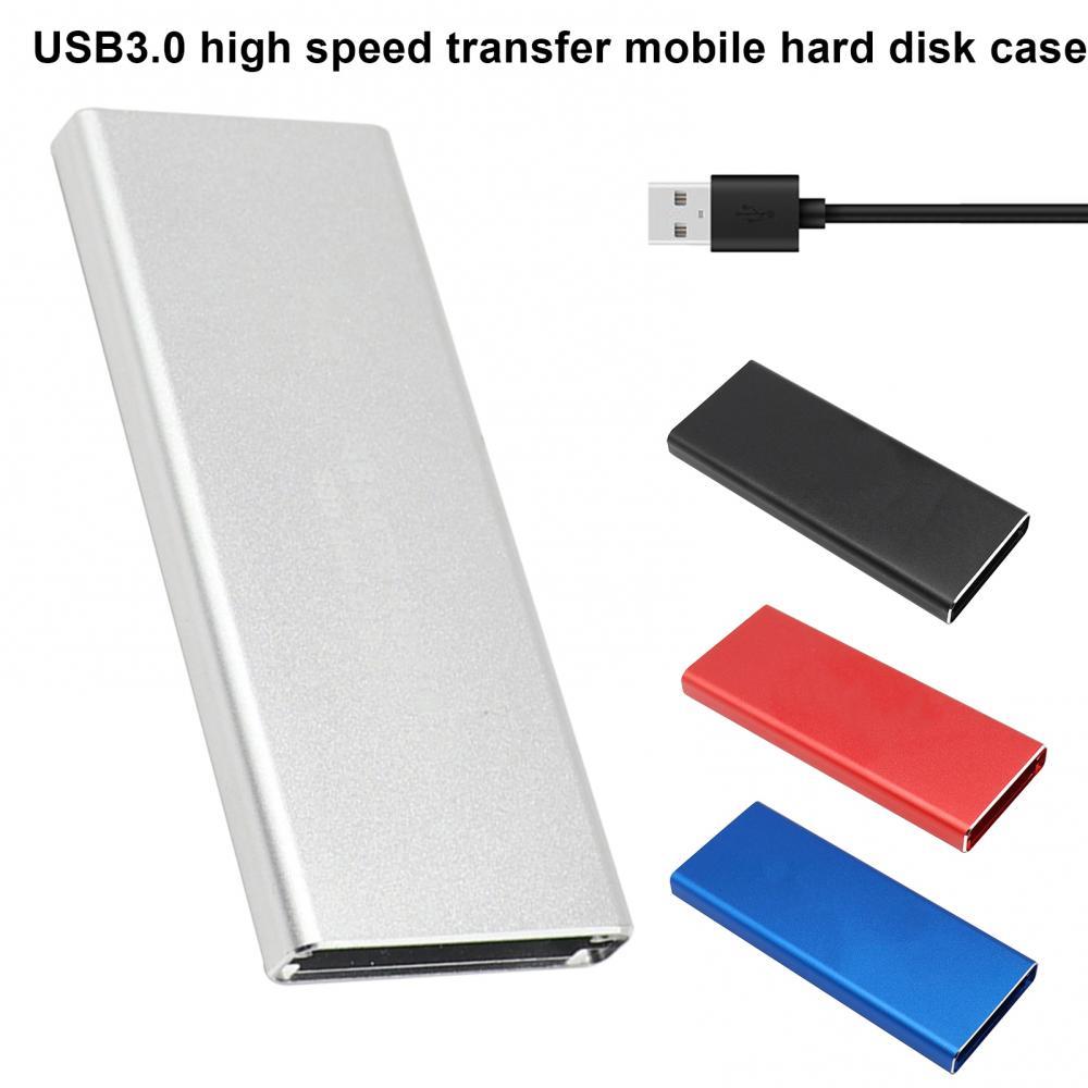 30% Off Aluminum USB 3.0 to M.2 NGFF 6Gbps External SSD Enclosure Hard Drive Case SSD Box for Laptop Black Blue Disco Duro Exter