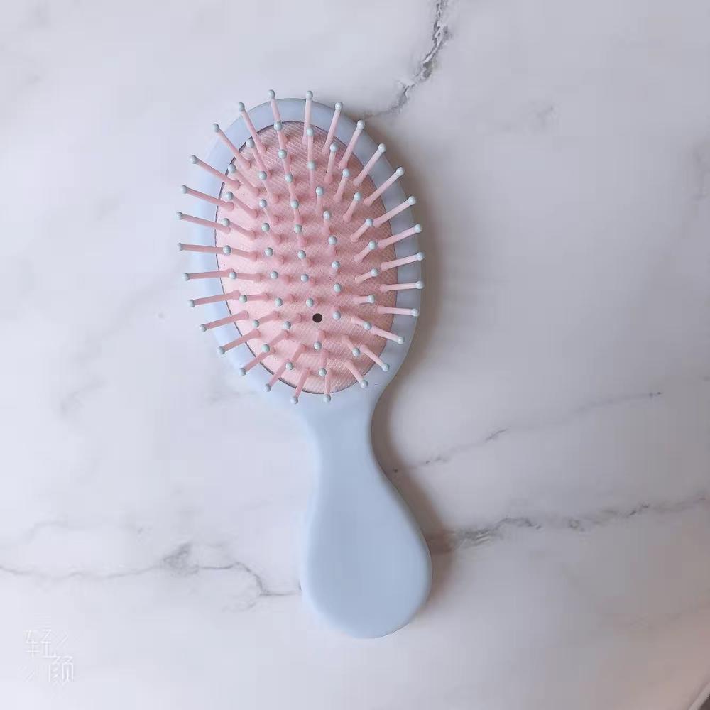 Freeship Mini Air Cushion Comb Travel Curly Hair Comb Home Air Cushion Massage Comb Home Men and Women Style Hair Rolling Comb: Mint Green