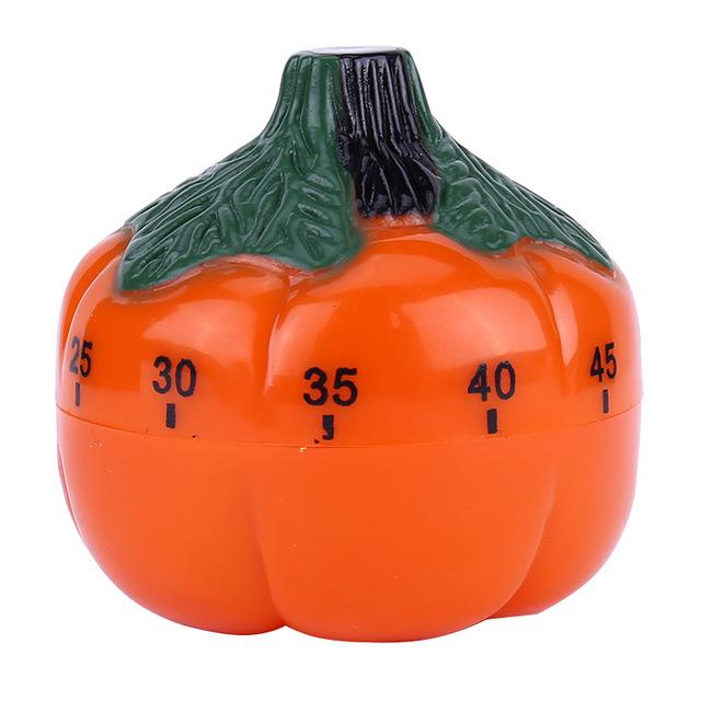 Dessin animé cuisine minuterie 60 minutes compte à rebours Fruit légume forme cuisson minuterie rappel cuisine outils: Pumpkin