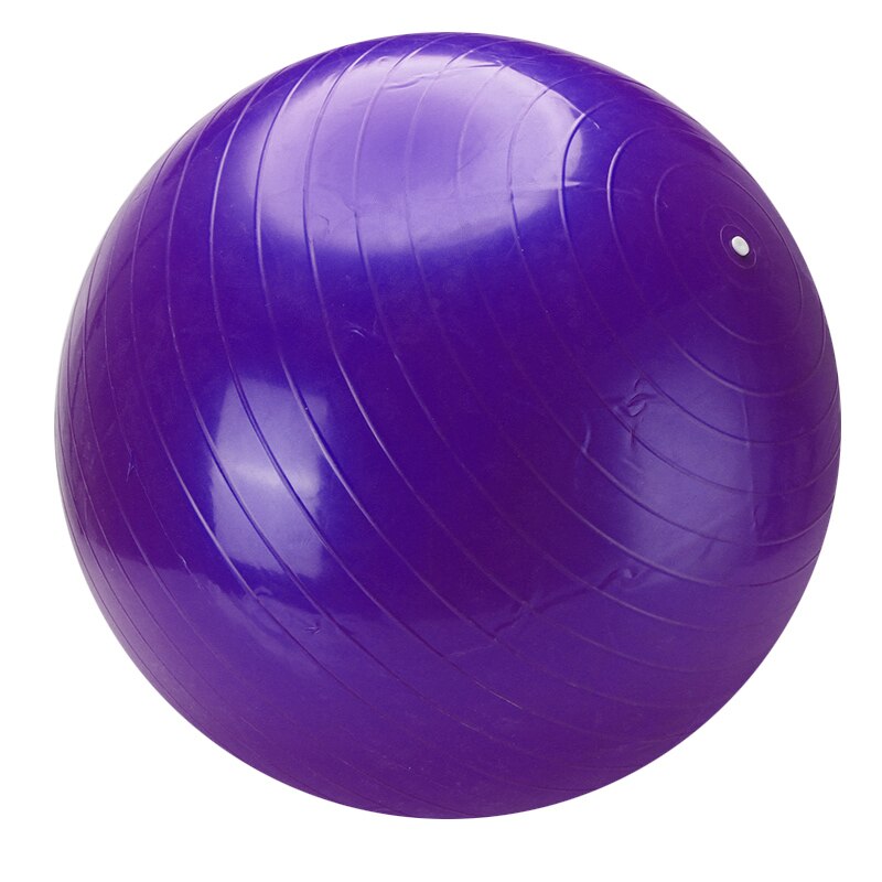 75cm Yoga Balls Pilates Fitness Gym Stability Balance Massage Ball with Pump Workout Massage Ball For Gym Home Fitness Tool: Plum