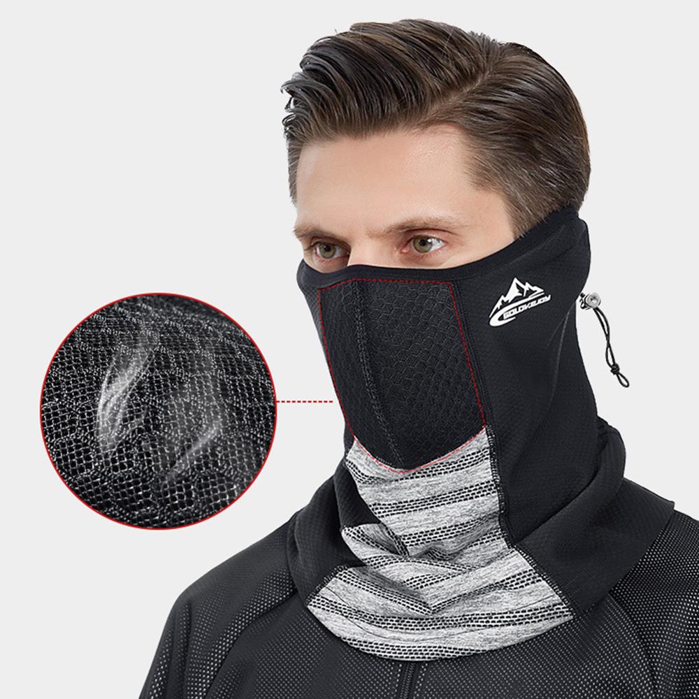 Mannen Winter Thermische Fleece Bandana Buff Hals Warm Gaiter Sport Gezicht Oor Cover Half Masker Snowboard Ski Wandelen Fietsen Sjaal