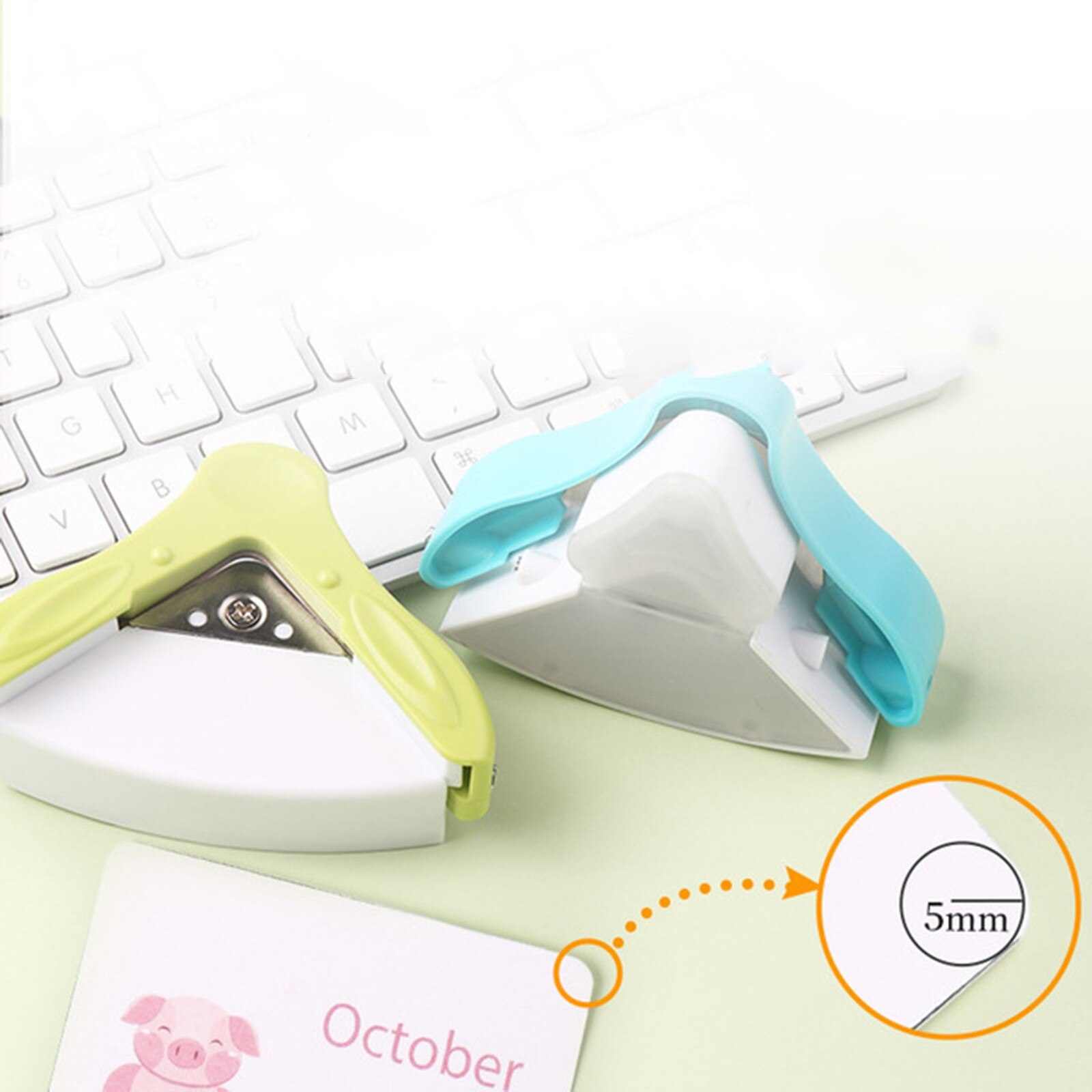 R5 Original Corner Angle Trimmer Clipper Tool Chamferer Fillet 5mm Cutter for Paper Circle Cutters Office Craft Laminate DIY