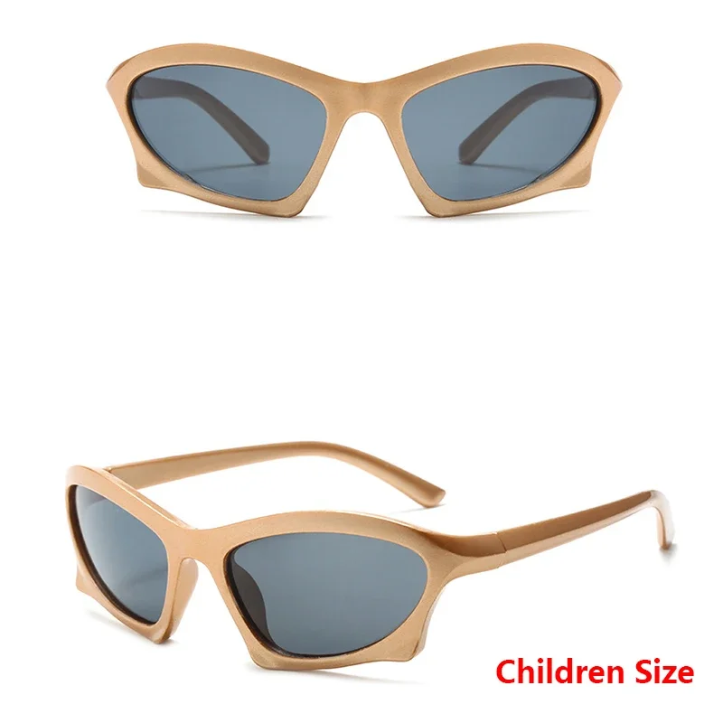 Populaire Vrouwen Mannen Punk Zonnebril Unieke Sport Zonnebril Unisex UV400 Goggle Shades Spiegel Kleurrijke Y2k Brillen Gafas De Sol