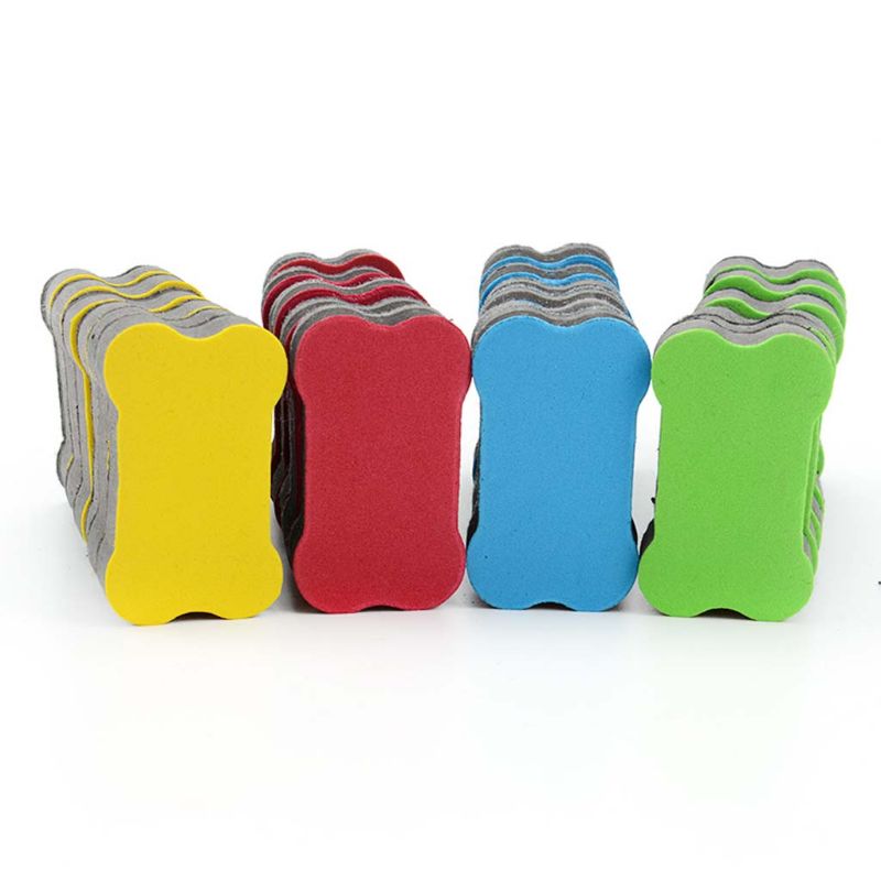 24- pack ben magnetisk whiteboard torka suddgummi markör renare torka för hem klassrum kontor skolmaterial brevpapper