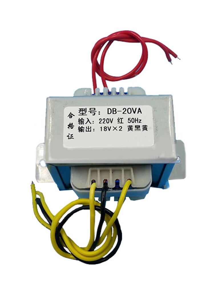 Transformateur d'alimentation 20W, double 18V, 18V x 2, entrée AC 220V/50Hz, sortie AC 18V-18V