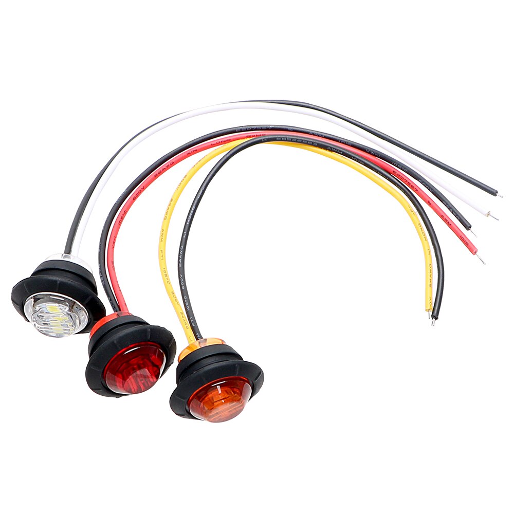 Luces traseras de 12V, luces de señal de freno de motocicleta, luces LED de posición lateral, indicador trasero de posición, accesorios para remolque y camión