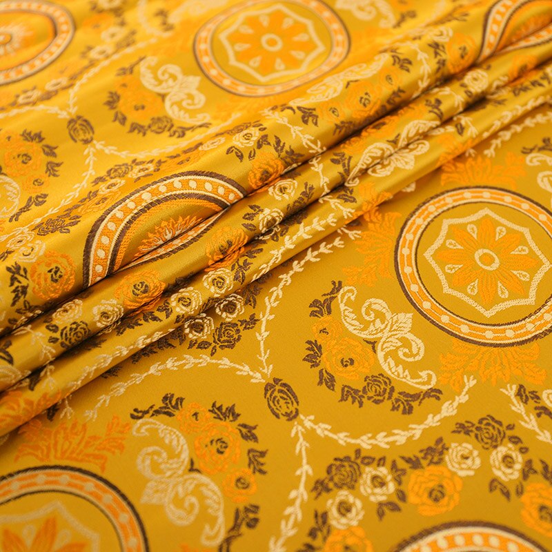Brokade jacquard stof satin stof til cheongsam kimono og tasker diy tøj materiale stoffer: 5