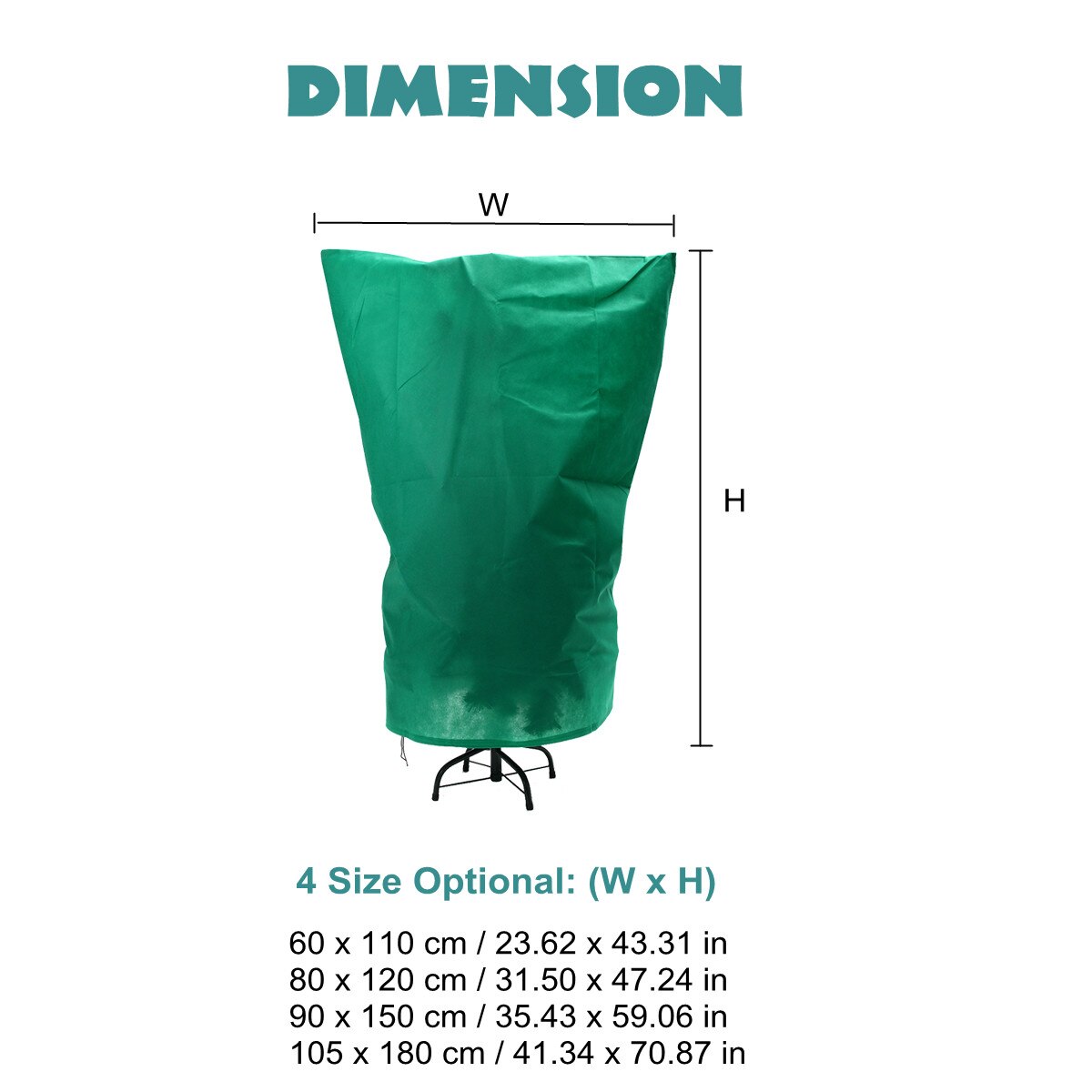 4 Size Plant Protection Bags Winter Plants Cover Garden Tool Plant Cover Bag Non-woven Fabrics Anti-Insect Organic Net Frost